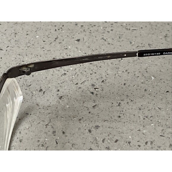 Caravelle By Bulova Ghent Eyeglasses Frames ONLY Dark Gunmetal Brown 50-19-140 - Picture 3 of 9